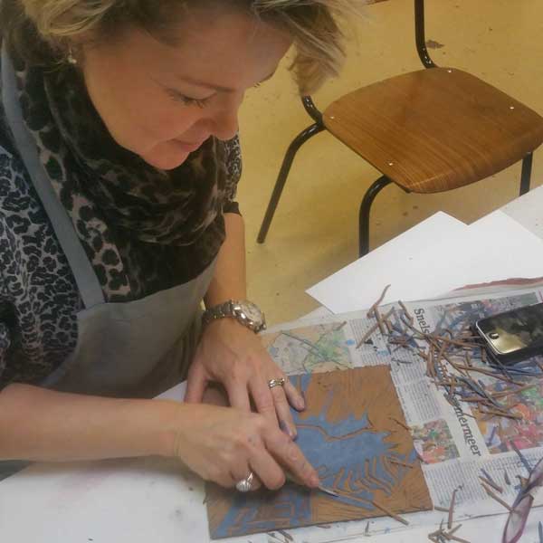 Linoleumsnede - Afbeelding 2