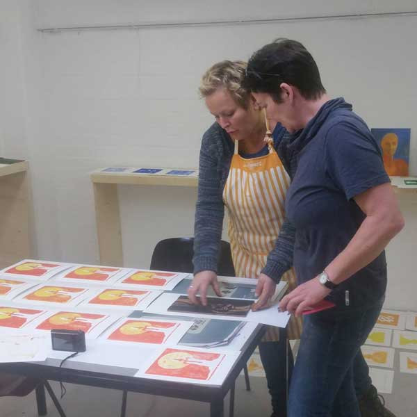 Linoleumsnede - Afbeelding 4